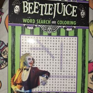 Beetlejuice Word Search and Coloring Book